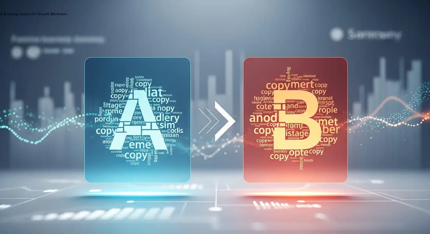 A-B testing content tactics for growth marketers