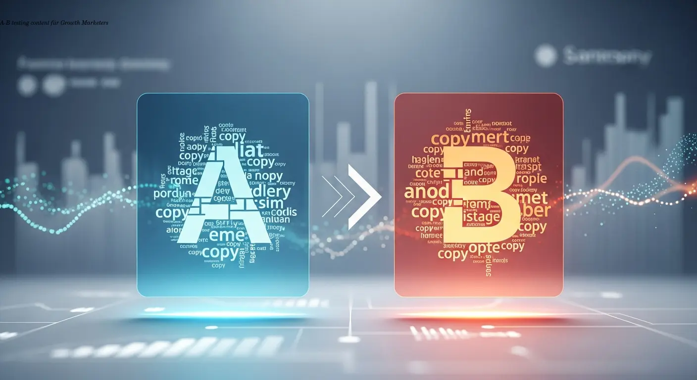 A-B testing content tactics for growth marketers