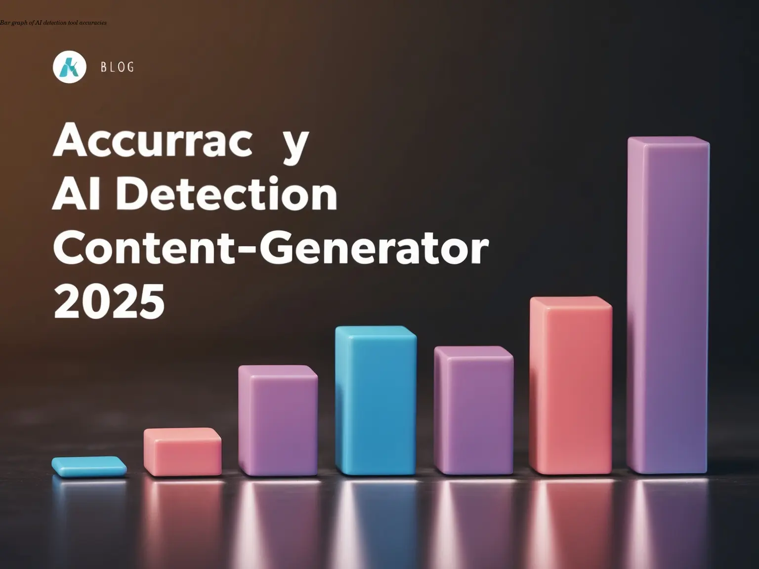 Bar graph of AI detection tool accuracies
