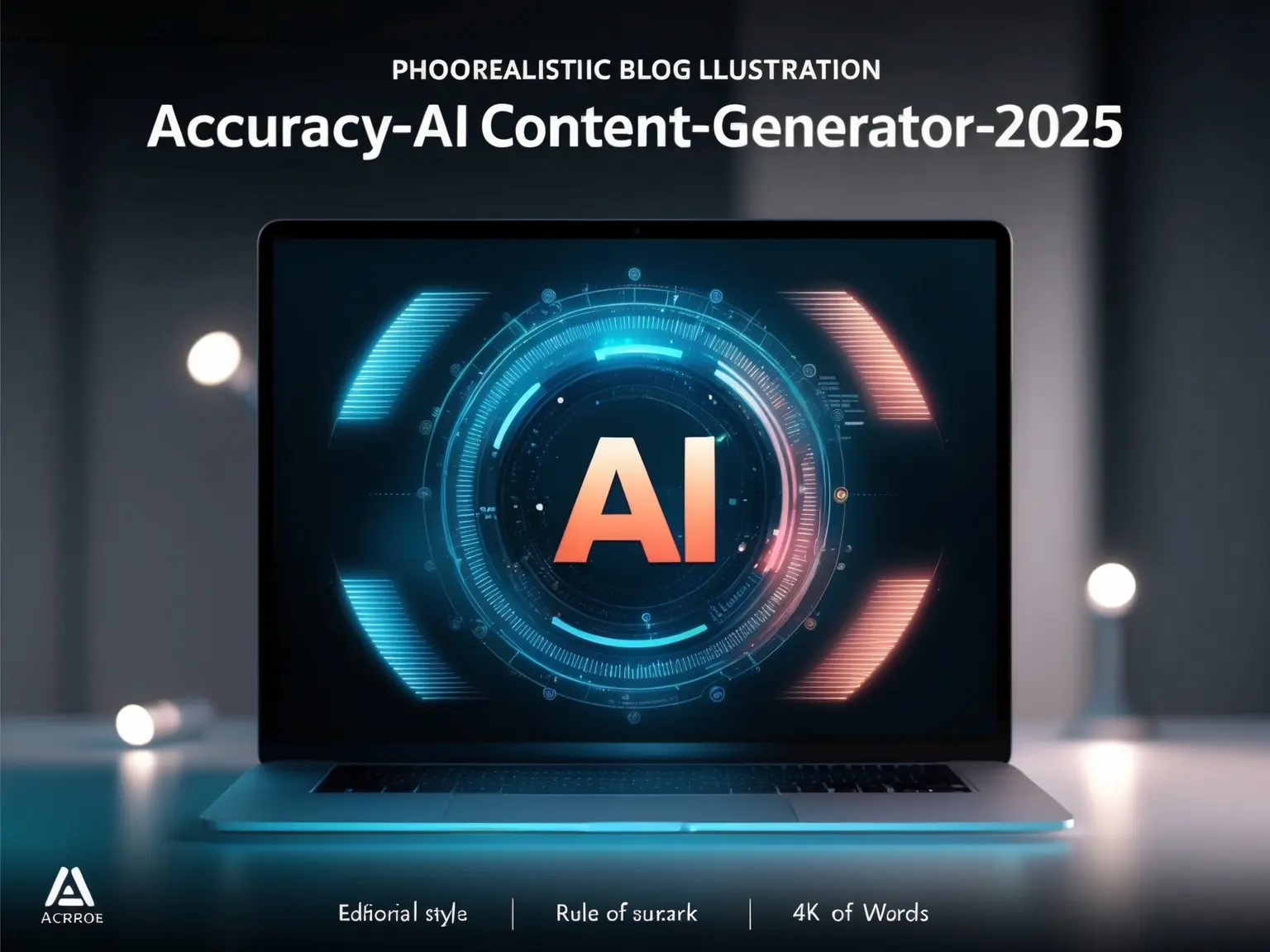 Futuristic graphic showing AI content evolution and detection technology