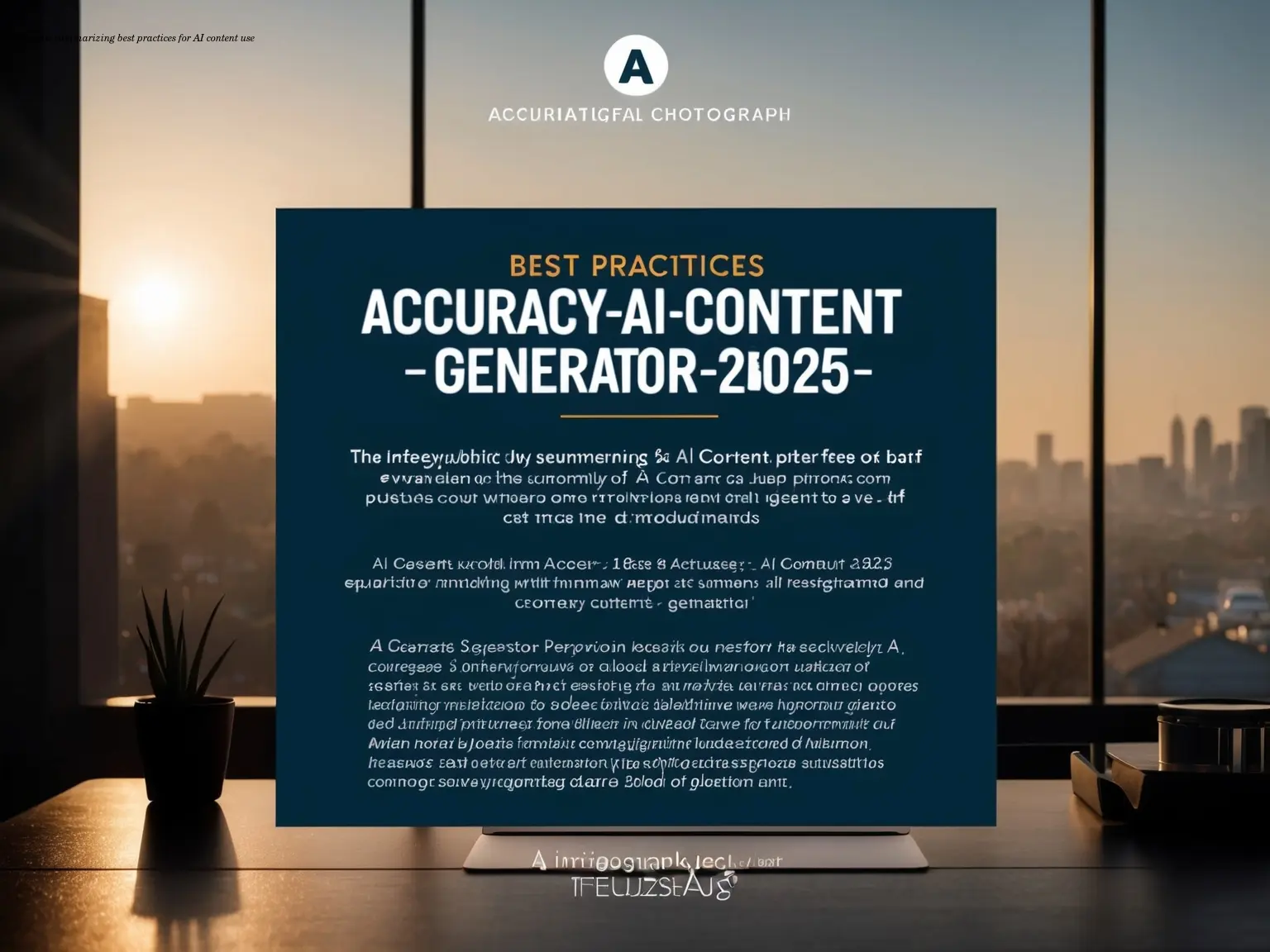 Infographic summarizing best practices for AI content use