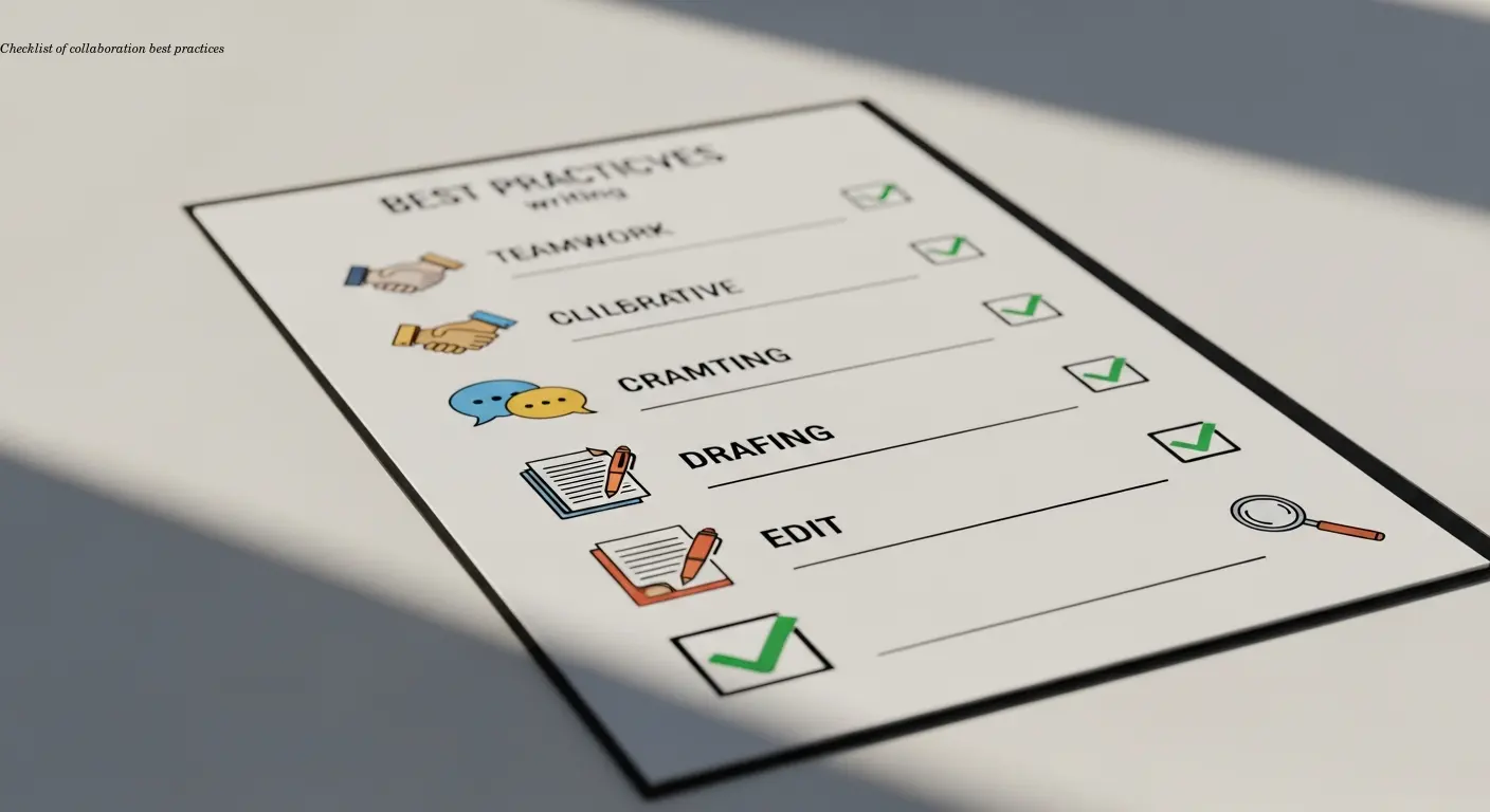 Checklist of collaboration best practices