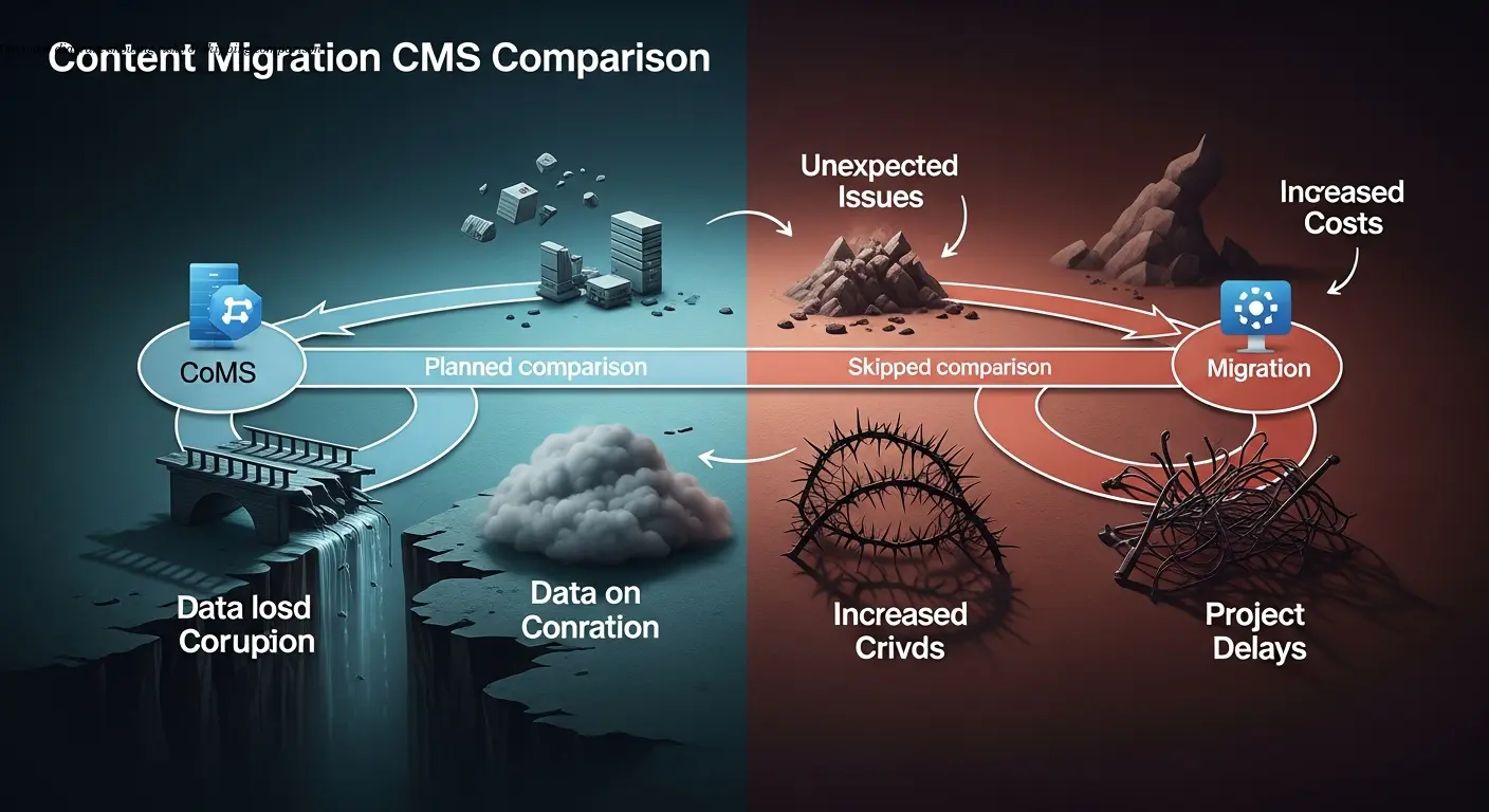 Overview diagram showing risks of skipping comparison