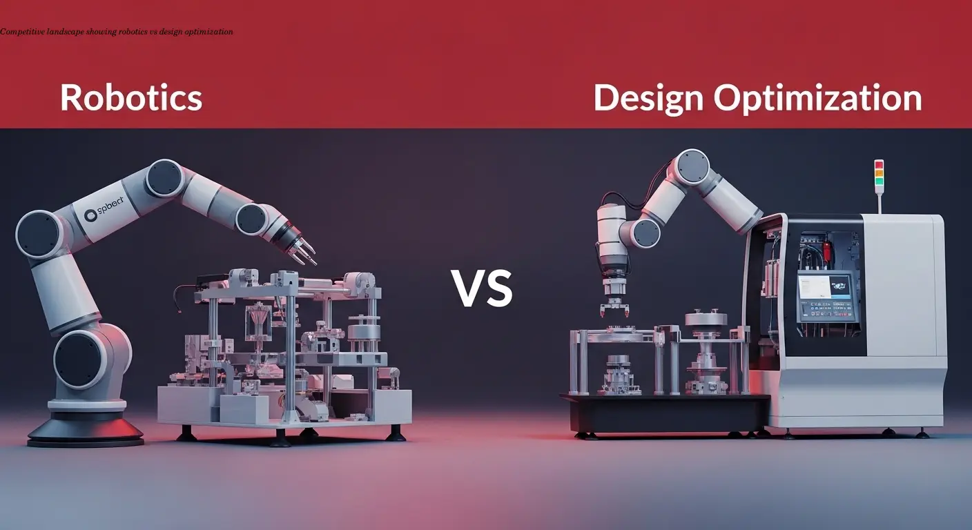 Competitive landscape showing robotics vs design optimization