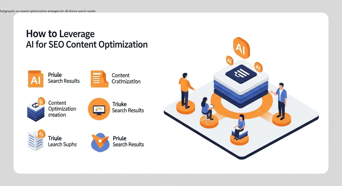 Infographic on content optimization strategies for AI-driven search results