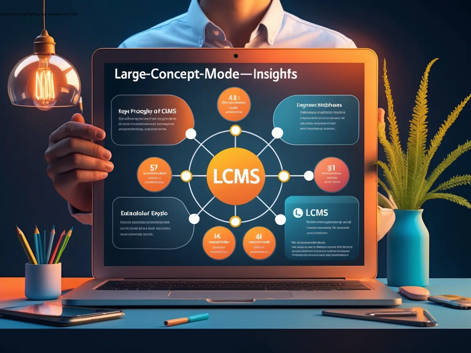 Infographic highlighting key strengths of LCMs