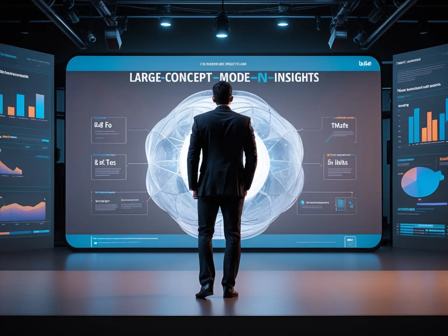 Visual contrasting early stage tech challenges of LCMs