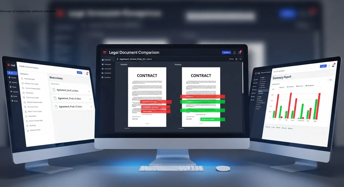 Overview of comparison software interfaces